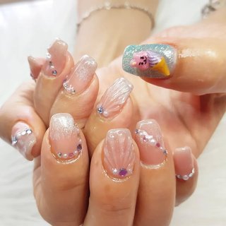 BTS BTSネイル　ネイルパーツ bt21ネイルパーツのネイルデザイン｜ネイルブック