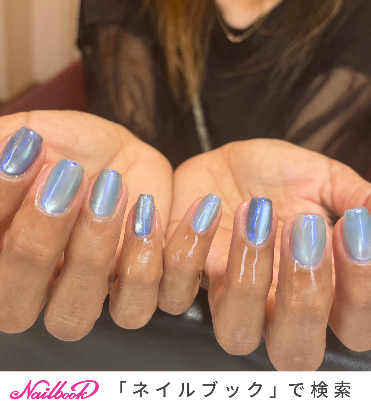 enoiガラスマグネットのネイルデザイン｜ネイルブック
