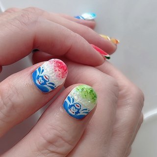 夏　かき氷　金魚　ヨーヨー　3d ネイルパーツ 夏 かき氷 金魚 ヨーヨー 3d ネイルパーツ