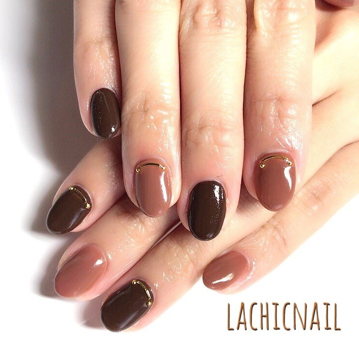 秋 冬 バレンタイン デート ワンカラー Lachicnailのネイルデザイン No ネイルブック