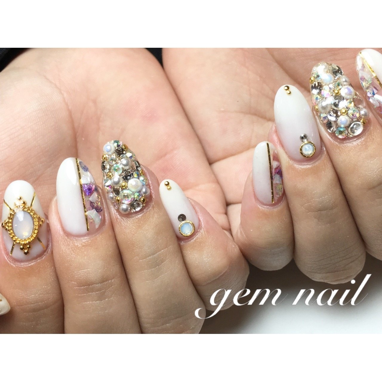 冬 オールシーズン クリスマス 女子会 ハンド Gem Nail24のネイルデザイン No ネイルブック