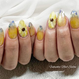 ひまわりスカルプチュア ネイルセット 2026年】新着順｜スカルプチュア/ひまわりのネイルデザイン(3ページ目