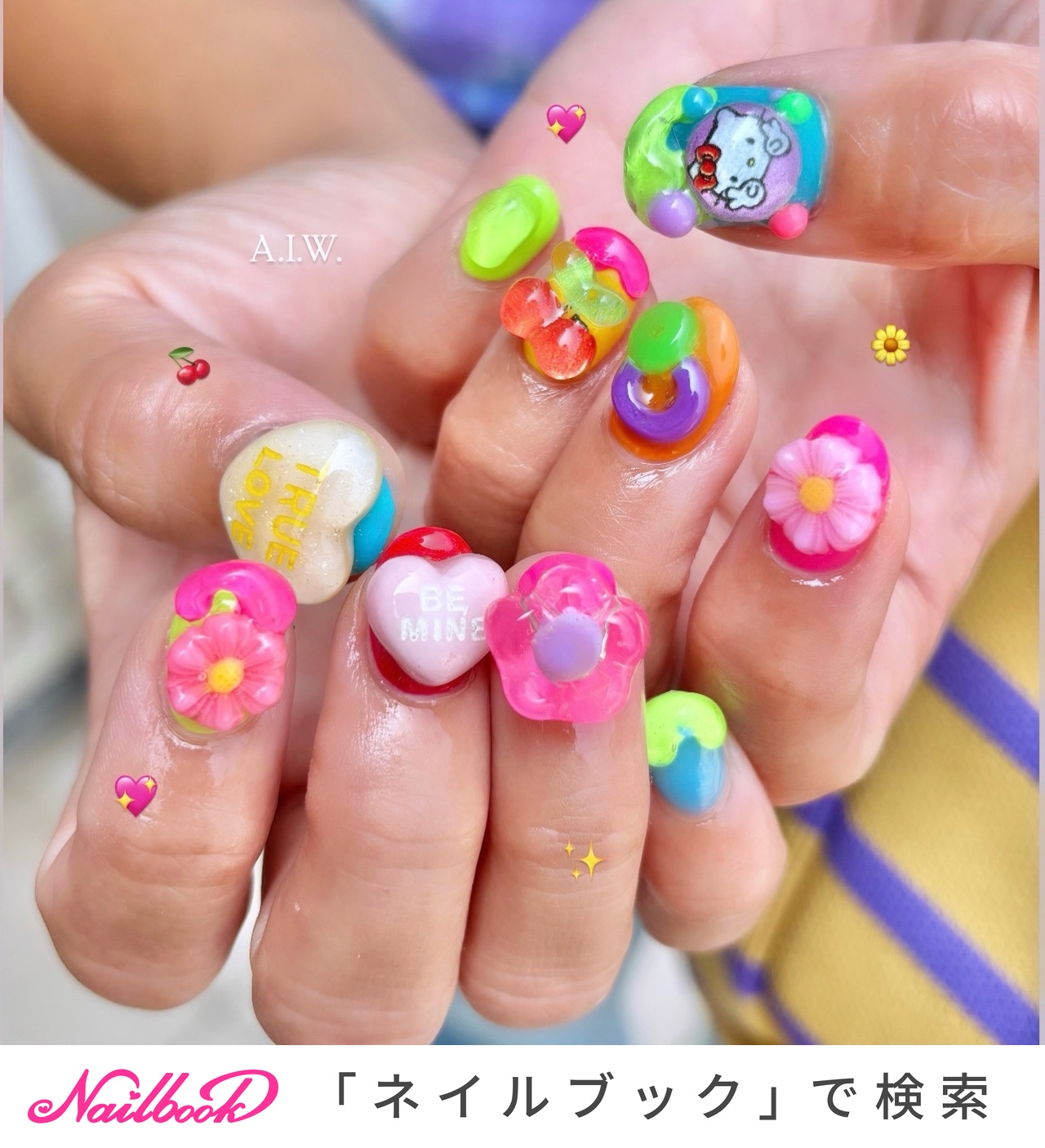 ハローキティ エリコネイル　キティ根付　ストラップ 公式サイト】正規ブランド品通販 💎 X: on ストラップ - ストラップ