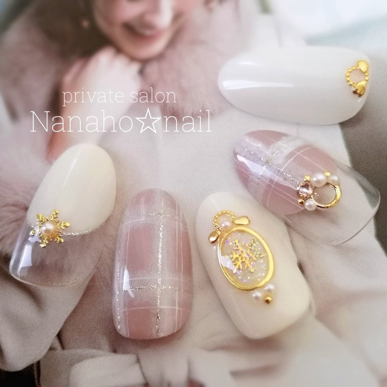 冬 クリスマス デート 女子会 ハンド Nanaho Nail 大阪府八尾市 のネイルデザイン No ネイルブック