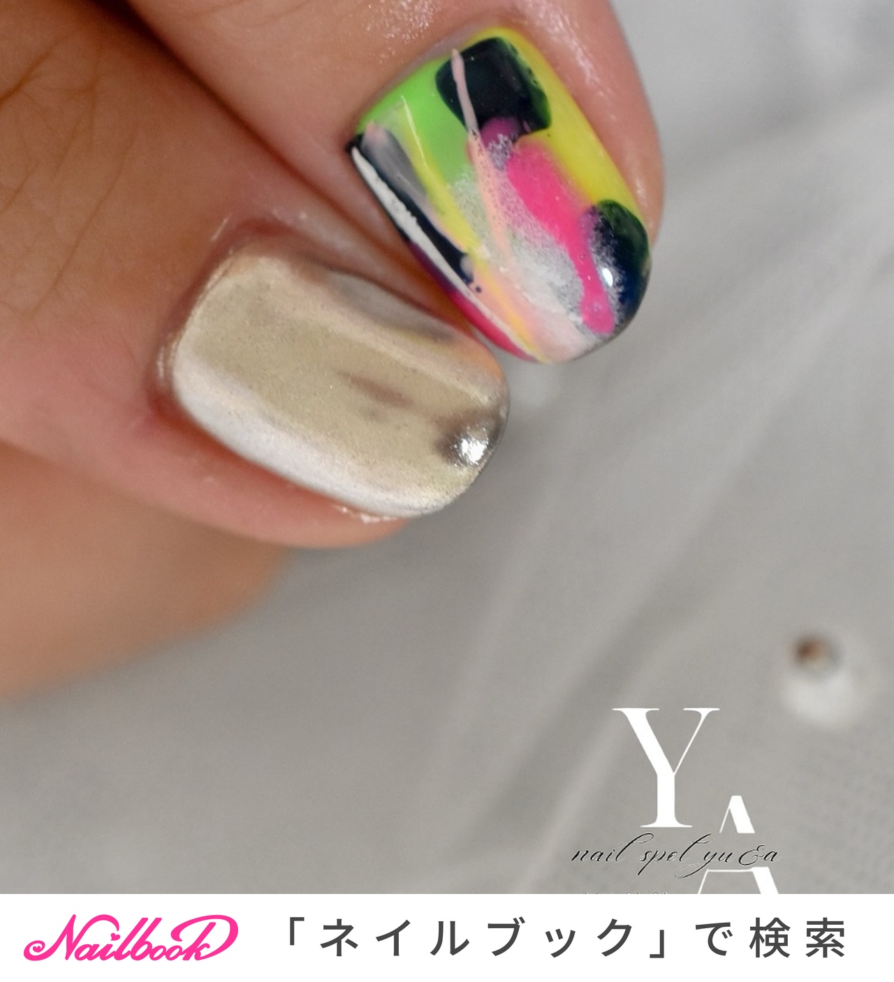 夏/ミラー - nail spot yu&aのネイルデザイン[No.9519778
