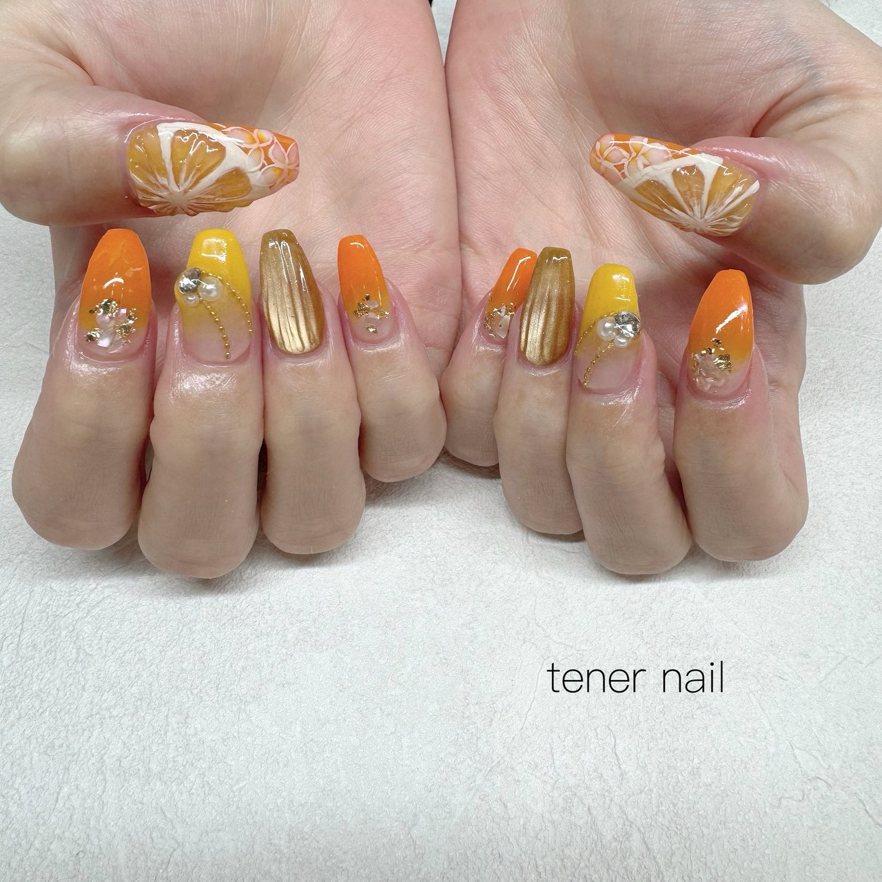 夏/ライブ/女子会/推し活/ハンド - テネルネイル tener nailのネイル