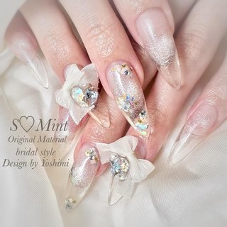 ネイルチップ ワンホン フレンチ クリアストーン ネイルチップ ワンホン フレンチ クリアストーン