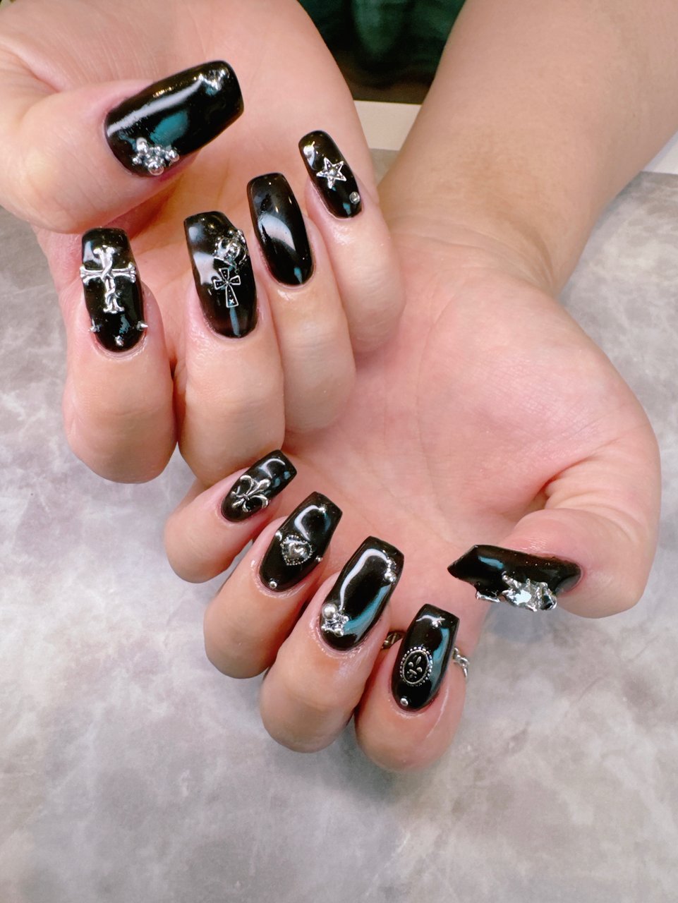 ハンド/ブラック - olim nailspaceのネイルデザイン[No.9522628