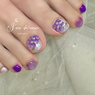 Hitomiネイルパーツ3つ 夏/ハンド/ワンカラー/ミディアム/オーバル - hitomiのネイル