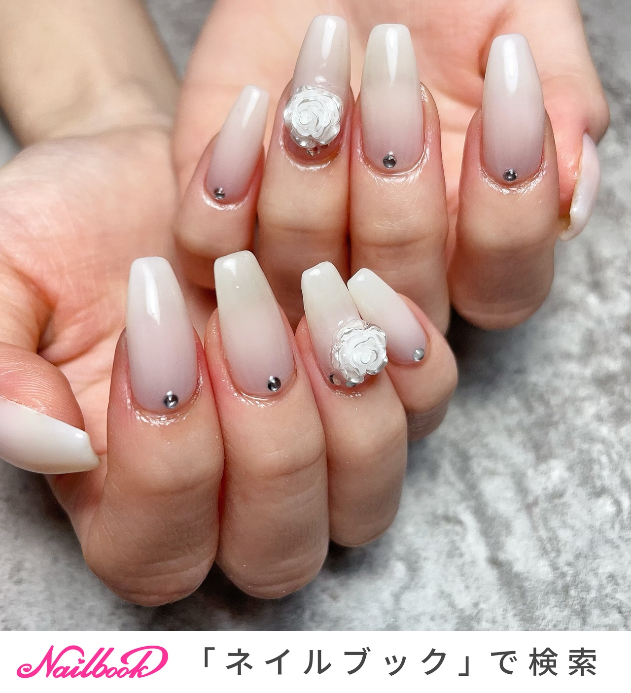 パープル 薔薇 ネイルパーツ 28個 バラパーツネイルのネイルデザイン｜ネイルブック