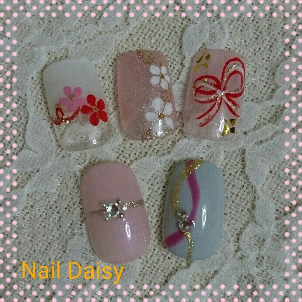 お正月 成人式 ブライダル ハンド シンプル Naildaisyのネイルデザイン No ネイルブック