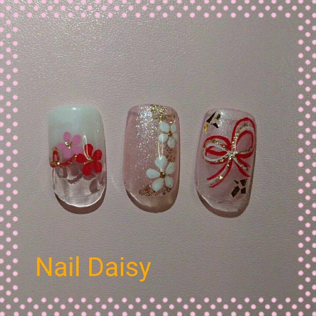 お正月 成人式 ブライダル ハンド シンプル Naildaisyのネイルデザイン No ネイルブック