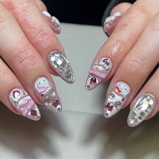 2025年】新着順｜リボン/＃埋め尽くしのネイルデザイン｜ネイル