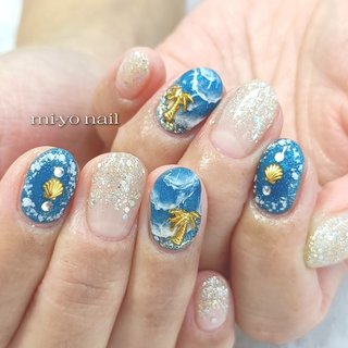 夏パーツのネイルデザイン｜ネイルブック