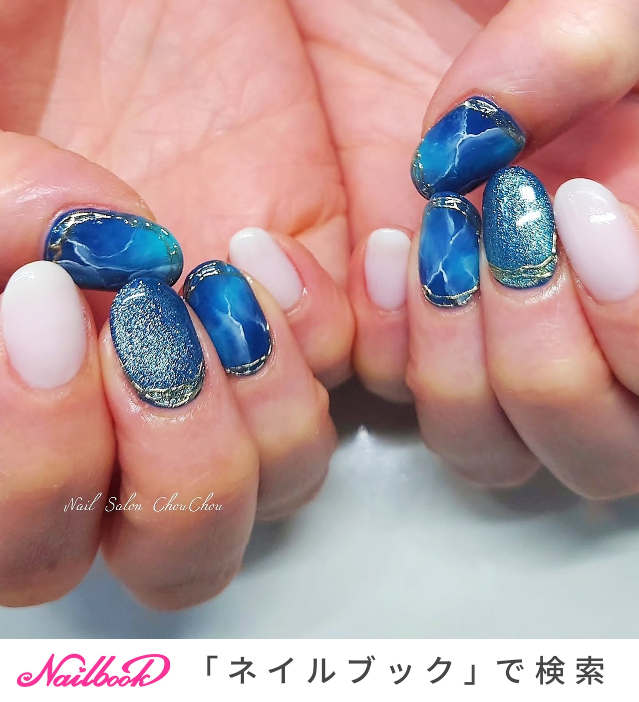［24］ネイルチップ マグネットネイル ニュアンス ミラー ぷっくり アシメ 24］ネイルチップ マグネットネイル ニュアンス ミラー ぷっくり