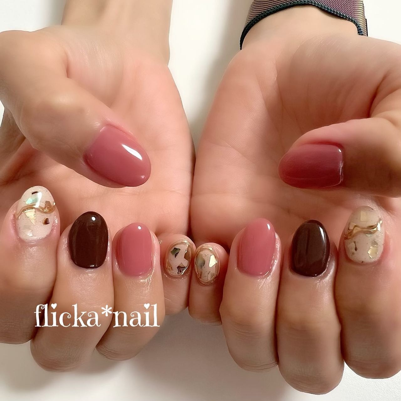 オールシーズン/オフィス/デート/女子会/ハンド - flicka＊nail