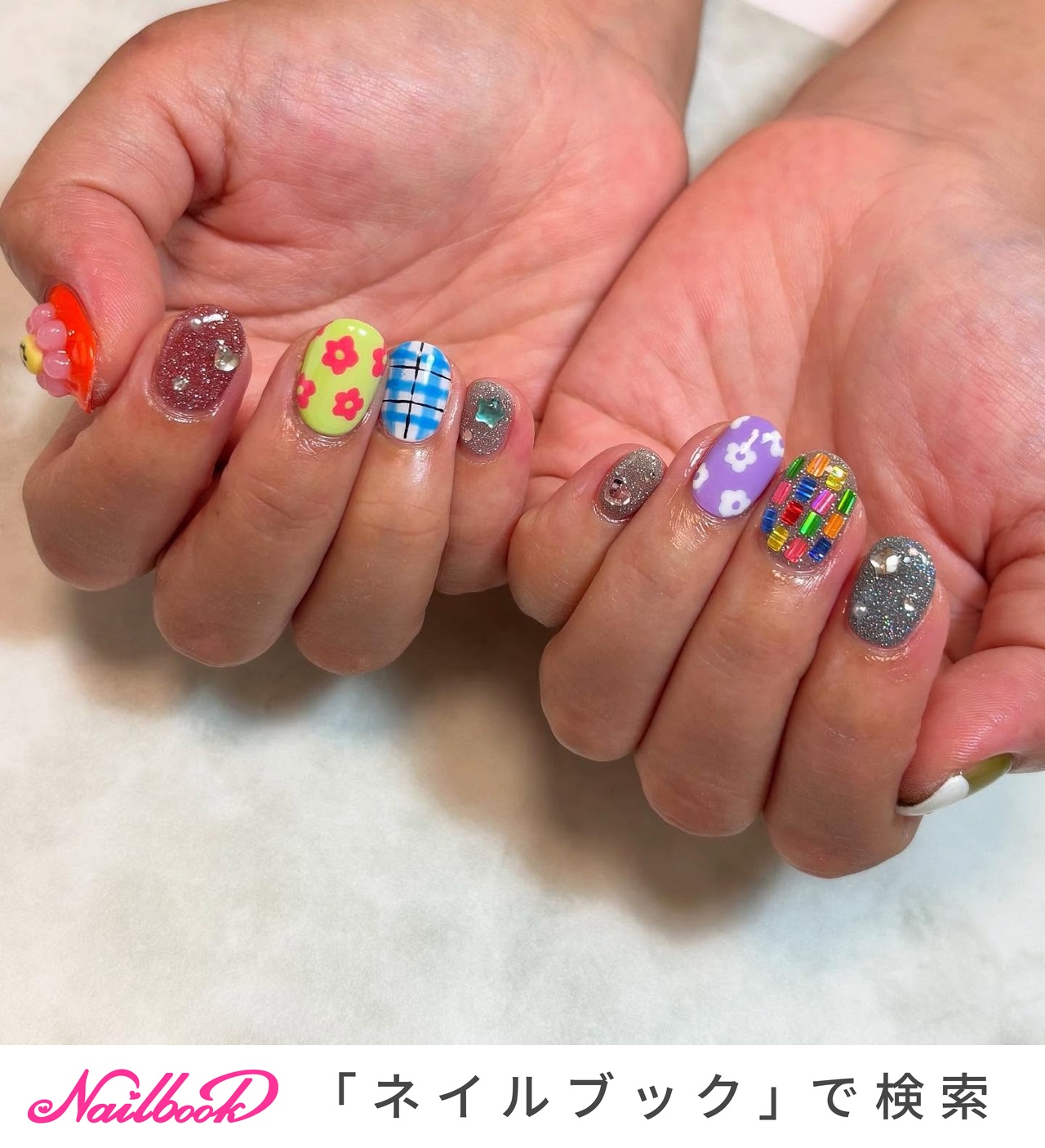 ショート/カラフル - nailroom_kukaのネイルデザイン[No.9528271
