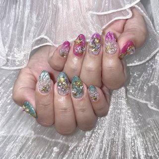 PNK☆Glam Lips☆グラデーション FUR ブルゾン PNK様専用☆Glam Lips☆グラデーション FUR ブルゾン