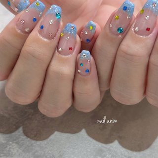 ネイルチップ 宝石ネイル ビジューネイル 夏ネイル 宝石箱ネイル ネイルチップ 宝石ネイル ビジューネイル 夏ネイル 宝石箱ネイル