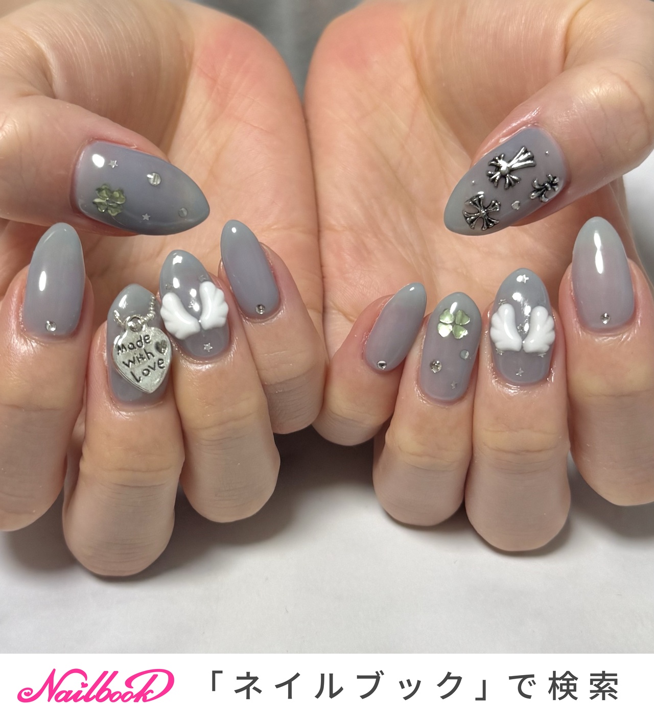 ネイルチップ ウィッシュコア エンジェル クローバー 星 リボン ネイルチップ ウィッシュコア エンジェル クローバー 星 リボン