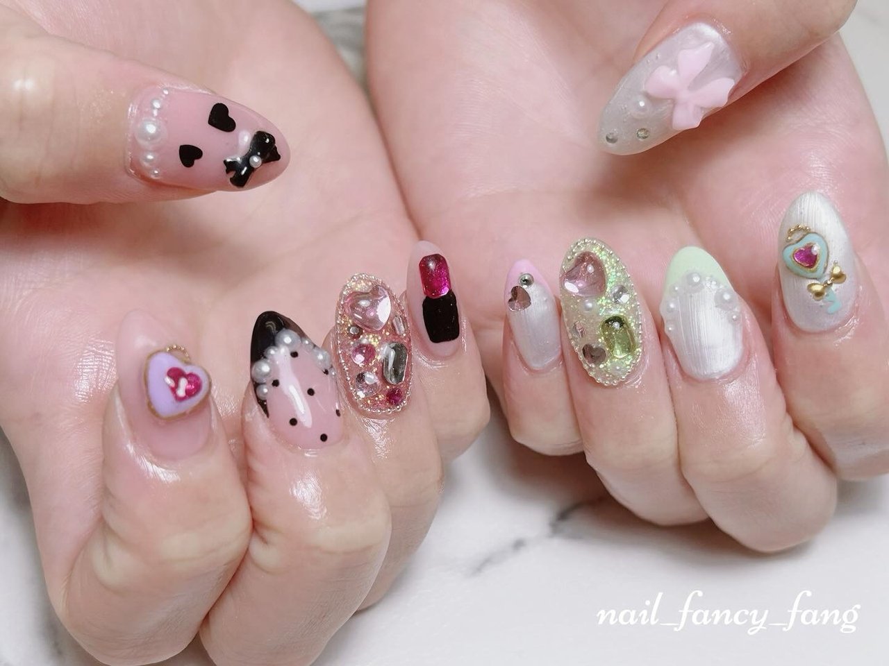 女子会/推し活/ハンド/概念ネイル/フレンチ - nail_fancy_fangのネイル