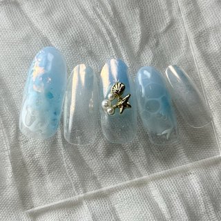 売れ筋 ▶︎ネイルパーツ/ビジュー/フラワー/青/P-25 ▶︎ネイルパーツ