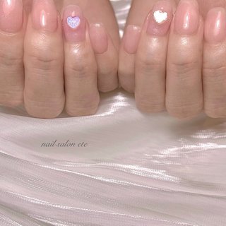 2026年】新着順｜#クリアハートネイルのネイルデザイン｜ネイルブック