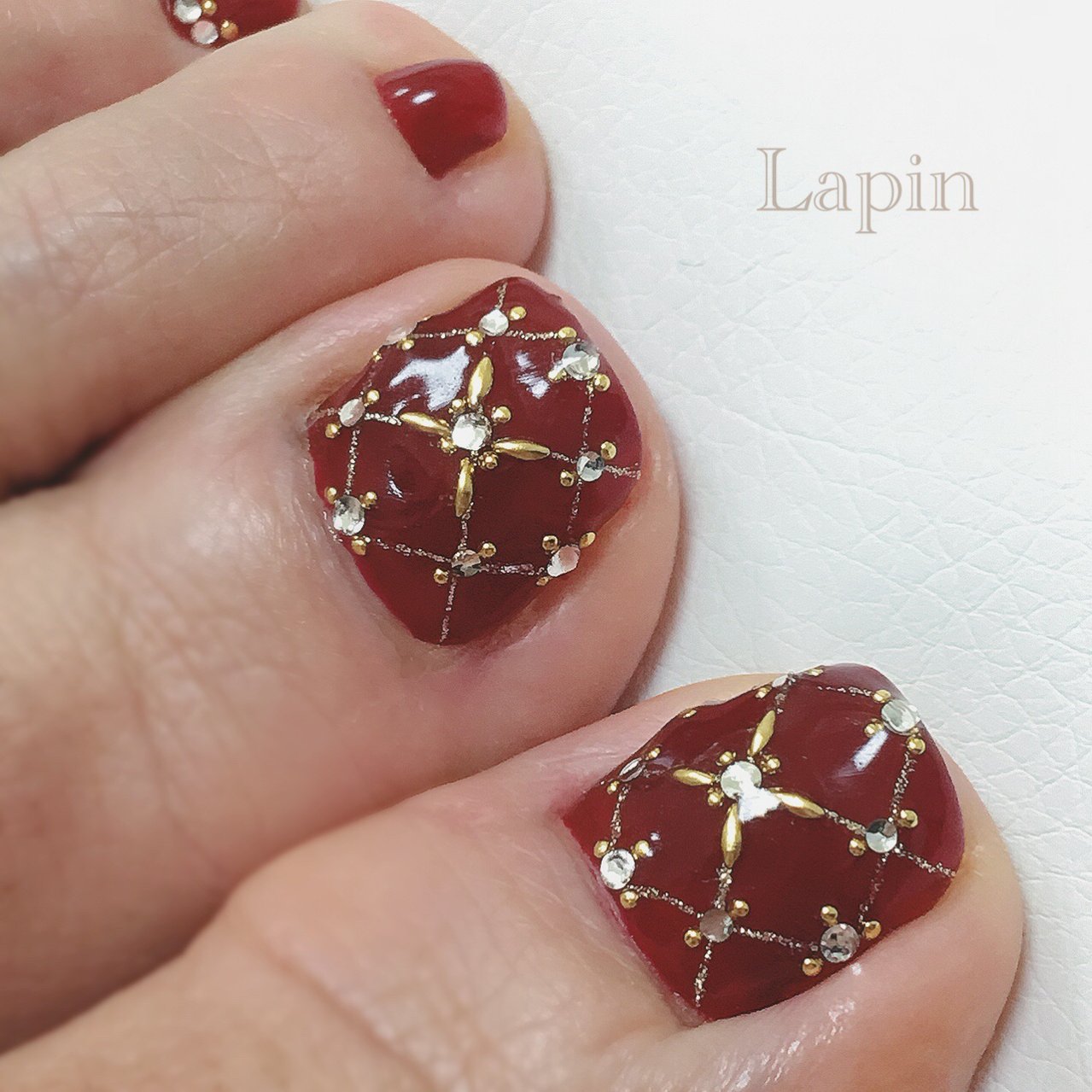 オールシーズン クリスマス パーティー 女子会 フット Nailsalon Lapinのネイルデザイン No ネイルブック