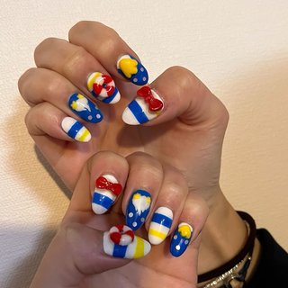 ディズニーネイル⑦ 白雪姫ネイル #7人の小人ネイル #ディズニーネイル #3dネイル