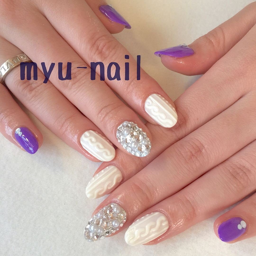 秋 冬 成人式 パーティー シンプル Myu Nailのネイルデザイン No ネイルブック