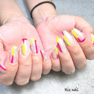 人気順｜#ネオンピンクのネイルデザイン｜ネイルブック