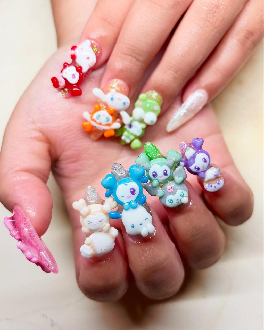 ライブ/推し活/ハンド/痛ネイル/3D - NICHI nail salon & schoolの