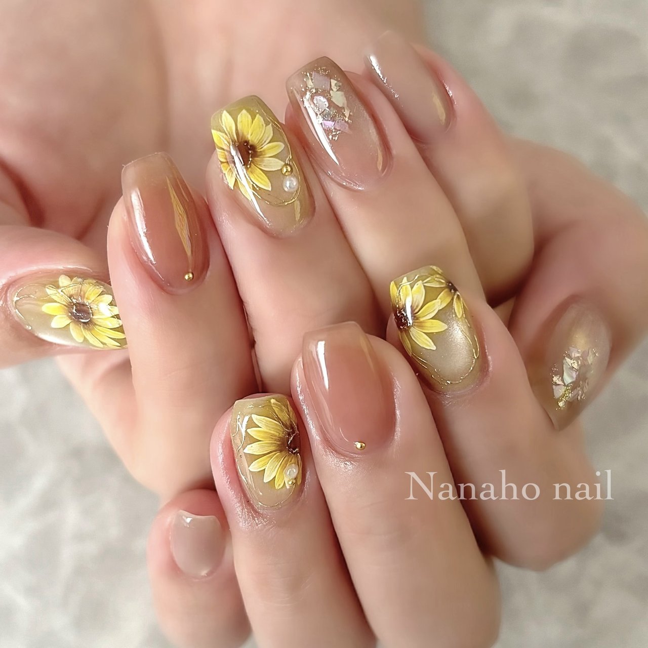 夏/ハンド/マグネット/ミラー/大人 - Nanaho☆nail(大阪府八尾市)の