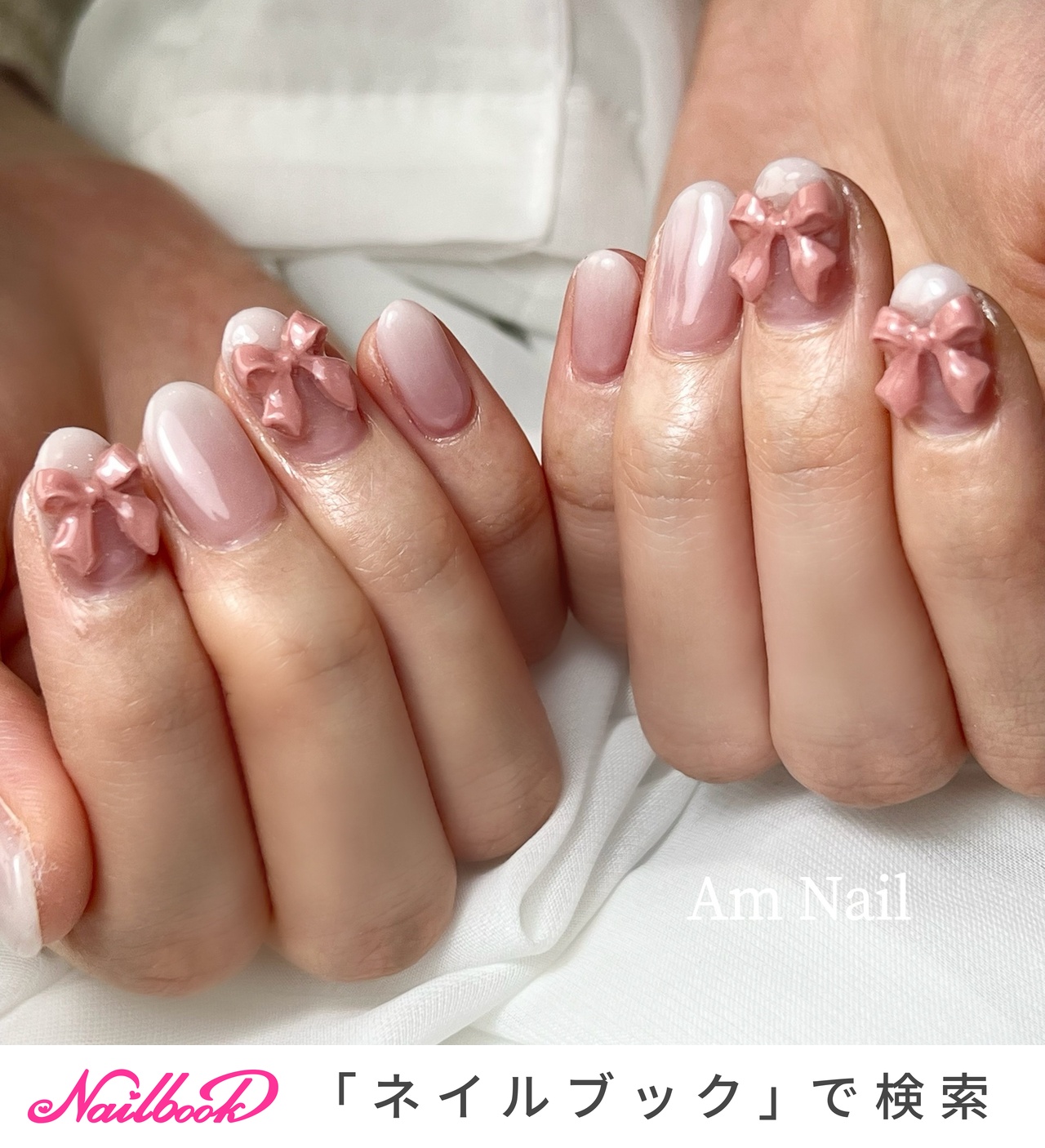 おすすめ順｜ベイビーブーマー/リボン/ワンホンネイルのネイルデザイン