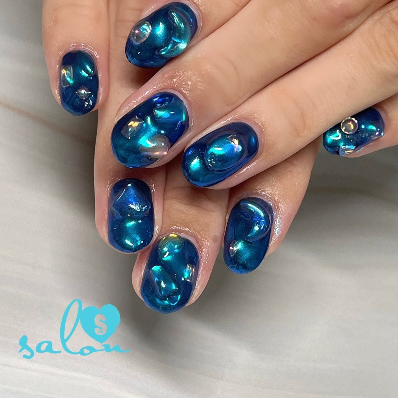 ネイルハンド 夏/七夕/海/ライブ/ハンド - salonS・402のネイルデザイン[No