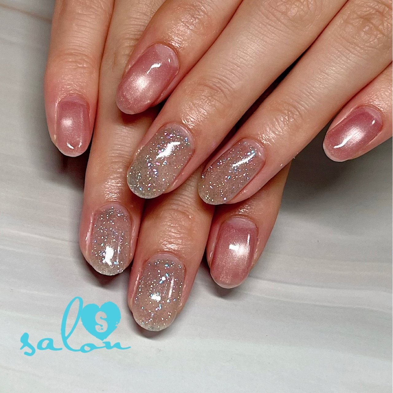 手が綺麗に見えるネイル/ライブ/オフィス/女子会/ハンド - salonS・402