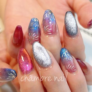 【オーダー】ネイルチップ　マーブル水彩ネイル韓国ワンホンキラキラ　グラデーション オーダー】ネイルチップ マーブル水彩ネイル韓国ワンホンキラキラ