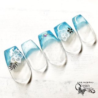 トロピカル/ネイルチップのネイルデザイン｜ネイルブック