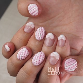 ネイルチップ オーダー チョコレート 3d ぷっくりハート