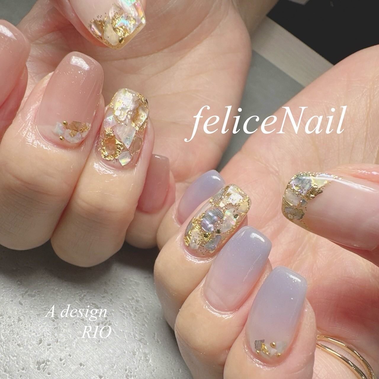 felicita nail出品３点　リピート割引 夏/ニュアンス/ジェルネイル - felicenail_111777のネイル