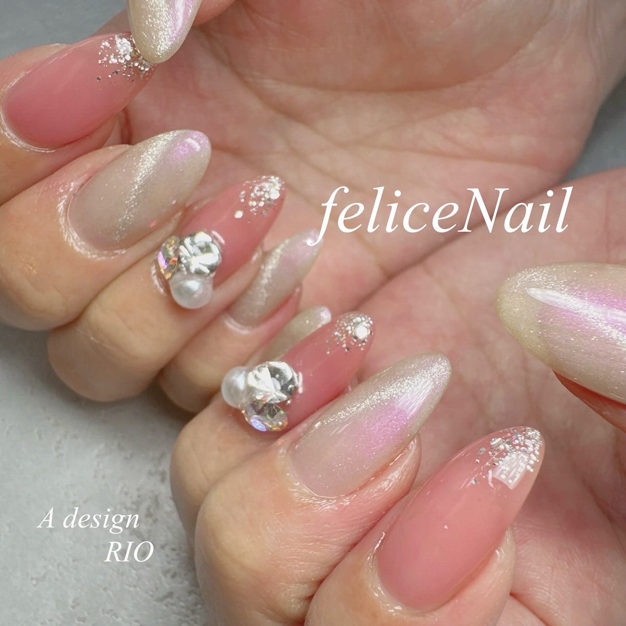 felicita nail出品３点　リピート割引 夏/ニュアンス/ジェルネイル - felicenail_111777のネイル