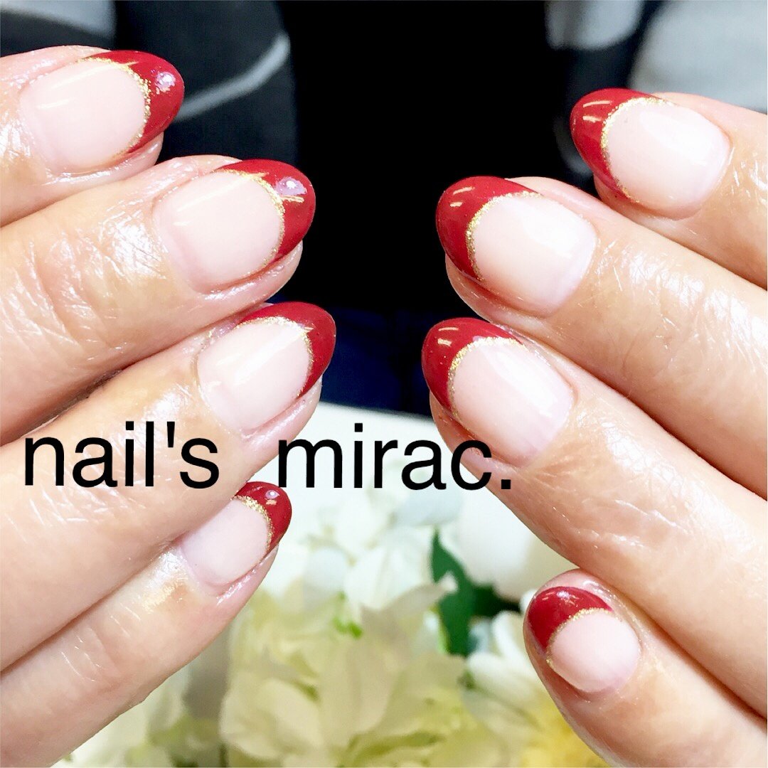 ハンド ボルドー ジェル お客様 Nail Smirac 林 智子のネイルデザイン No 2701832 ネイルブック