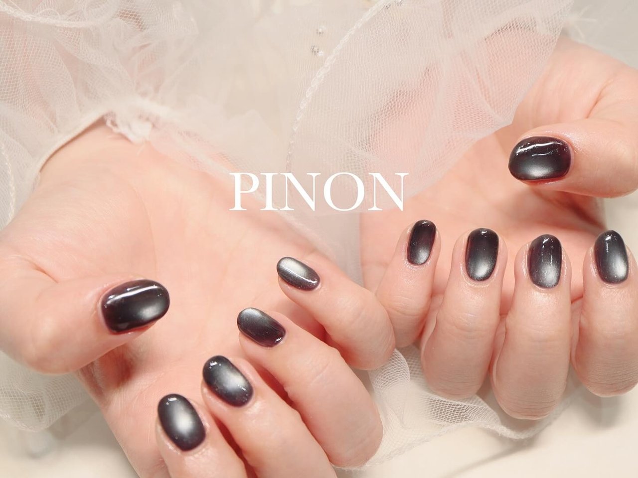 マグネット/ブラック - 都内/ 綾瀬 / pinon (ピノン)のネイルデザイン