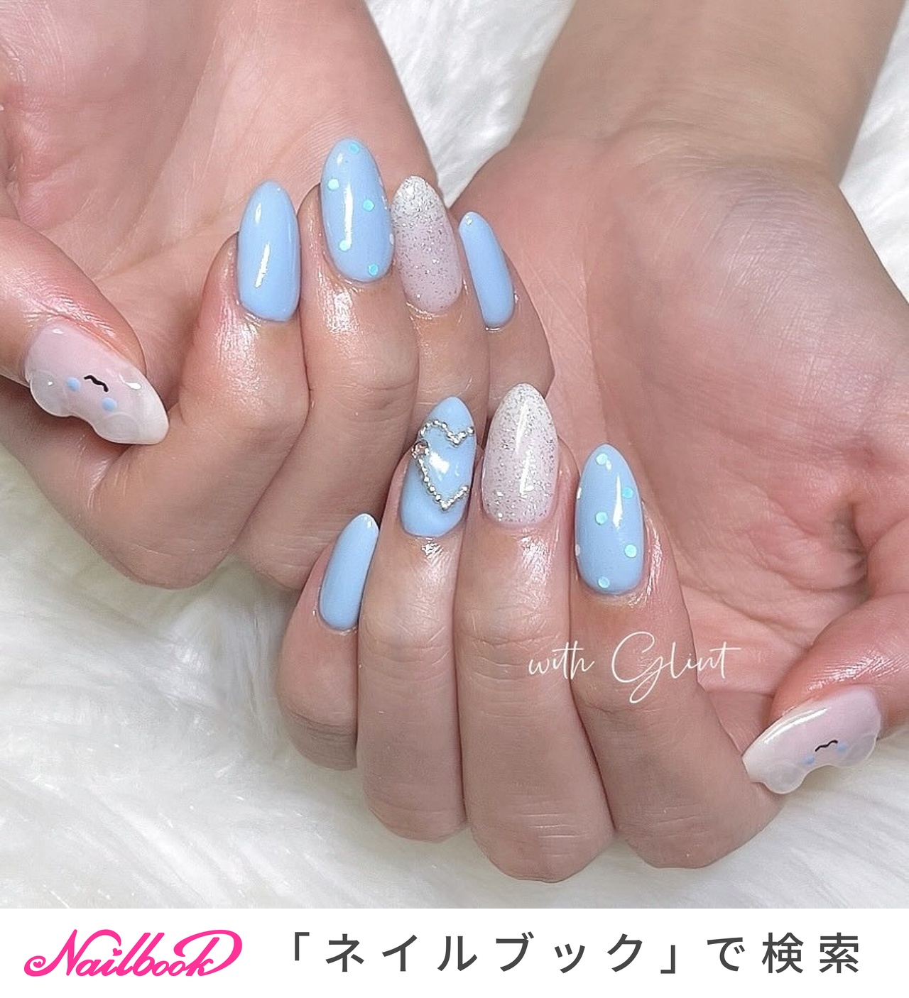 キラキラネイル(キラキラ)/#サンリオネイルのネイルデザイン