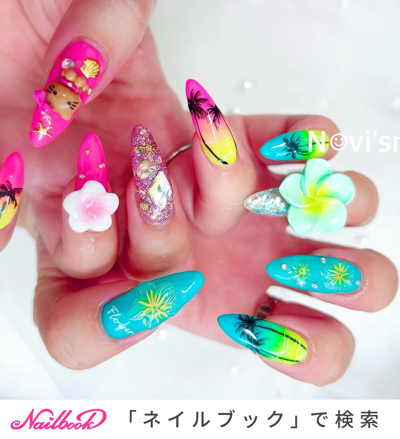 N‪‪☺︎‬vi's nailのネイルデザイン[No.9550800]｜ネイルブック‬