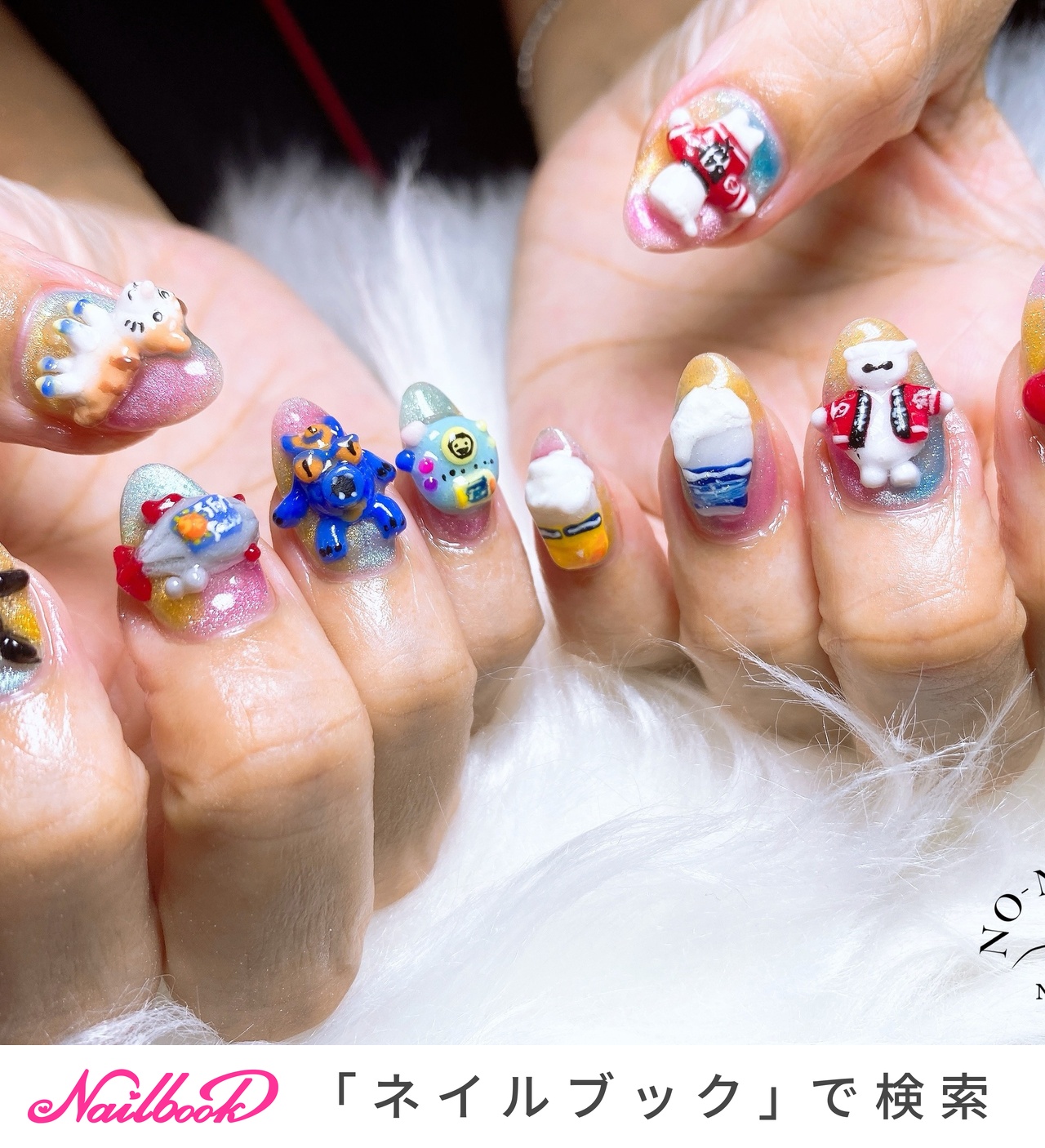 ★様　ペンギンデザイン ネイルパーツ ハンド/3D/ジェルネイル/お客様 - sonomiのネイルデザイン[No.9550987