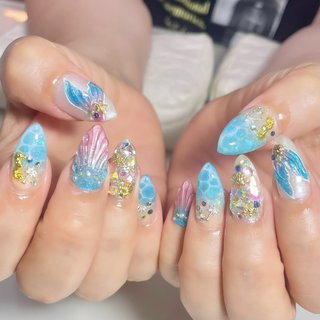タツノオトシゴのネイルデザイン｜ネイルブック