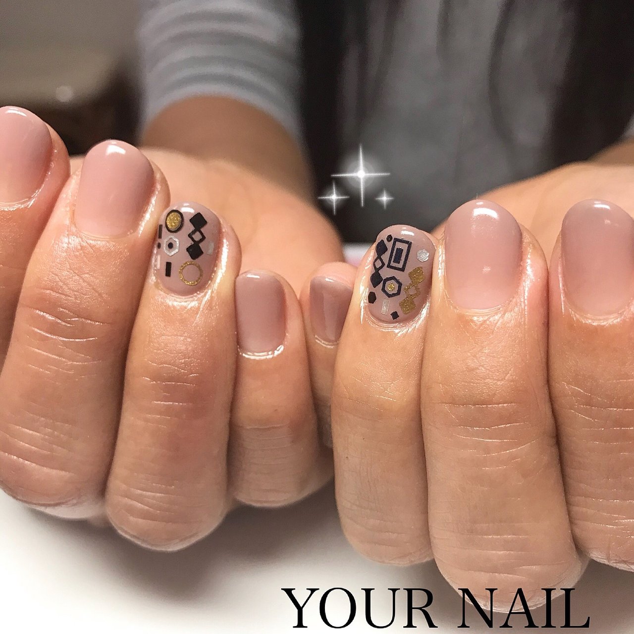 冬 ハンド グラデーション ワンカラー ショート Your Nailのネイルデザイン No 2704127 ネイルブック