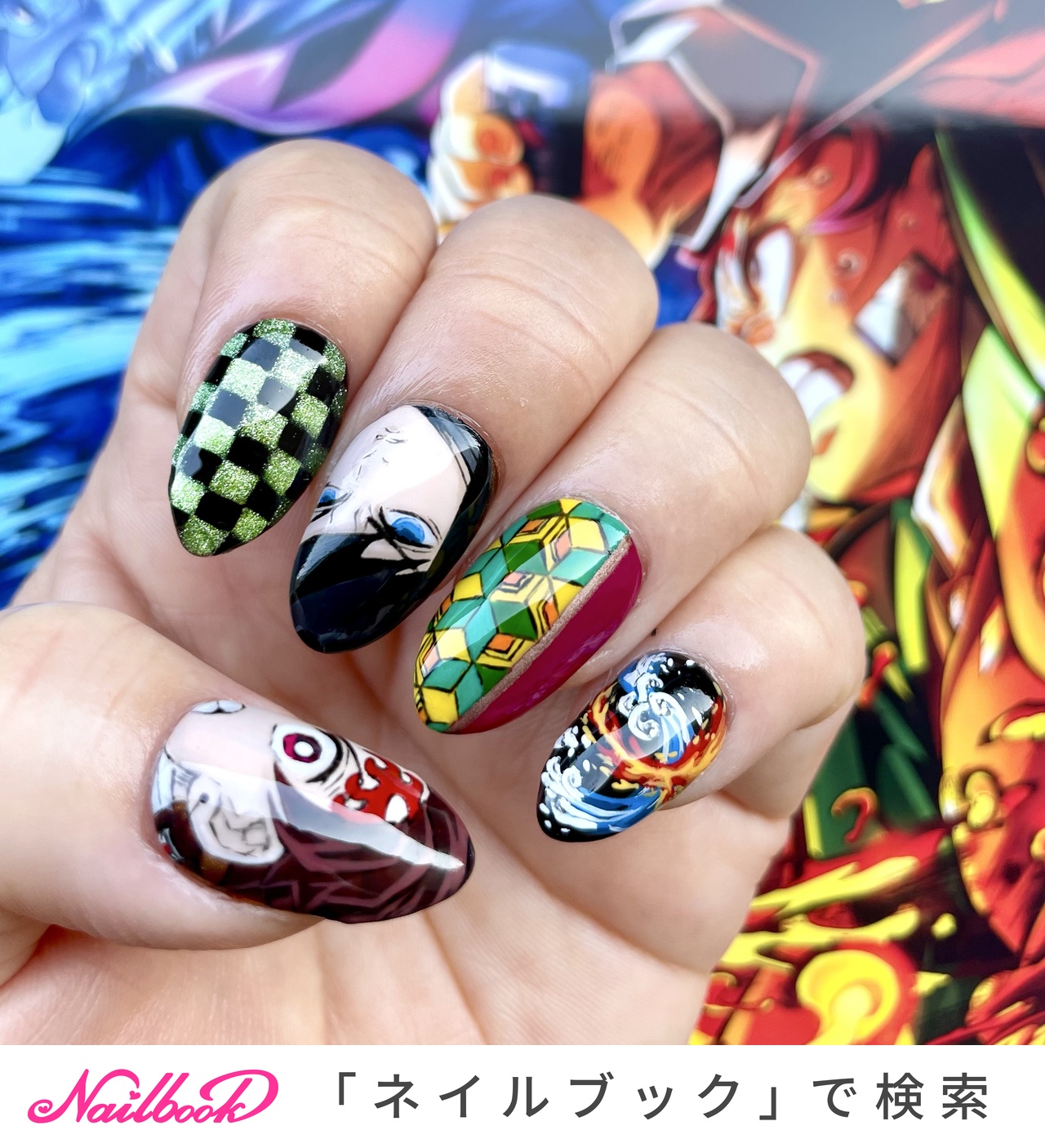 無名様 ネイルチップ 画像 ムフンムフンな恋柱ネイルチップ完成💗 シンプルグラデーション
