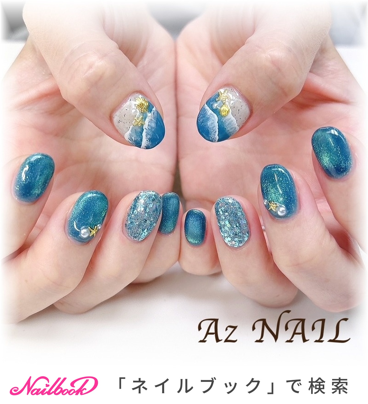 夏/旅行/海/デート/ハンド - Az NAIL ゆき＊のネイルデザイン[No